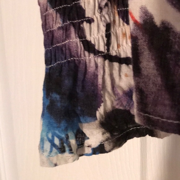 Japanese print Off shoulder Blouse - Picture 6 of 11